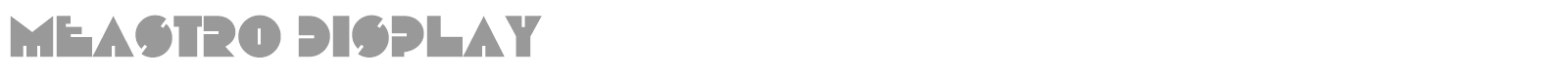 Meastro Display font preview